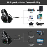 ONIKUMA K20 Wired Headphones With Microphone RGB Light Gaming Headsets Noise Cancelling Earphones For PS4 Xbox One Headset Gamer