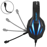 Top Ranking Suppliers J5 Headphone Led Light Stereo PC Gaming Headphone Wired Over Ear headsets V5.0 Stereo Earphones