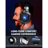 Gaming Headset for PS4 Xbox One PS5 Sega Dreamcast PC PS2 Noise Canceling Over Ear Gaming Headphones with Microphone &amp; LED Light