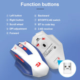 REDRAGON G62 USB Support Bluetooth 2.4G Wireless Gaming Mouse 26000 DPI 6 buttons Programmable for gamer Mice Computer laptop PC