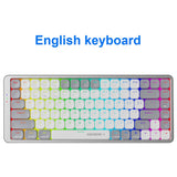 KARTOMAN K1 Slim Mechanical Gaming RGB Keyboard Support Bluetooth 5.0 wireless USB 2.4G Russian Portuguese for Mac OS Windows PC