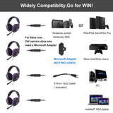 Gaming Headset Noise Isolating Over Ear Headphones with Mic, Volume Control, Bass Surround, video game for PC PS4 PS5