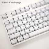 104 Keys Russian Korean Backlit Keycaps For Mechanical Gaming Keyboard Cherry MX Switch OEM Profile ABS Keycap Gamer Custom DIY