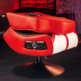 Pedestal Gaming Chair White  2.1 Bluetooth Audio desk chair  computer chair