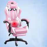 New Massage Office Chair Computer Chair  Pink Leather Gaming Chair for Bedroom Game Chair Cadeiras De Escritório Home Furniture