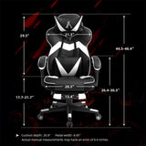 Ergonomic Gaming Chair with Footrest Recliner Racing Style High Back PC Computer Office Chair