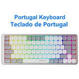 KARTOMAN K1 Slim Mechanical Gaming RGB Keyboard Support Bluetooth 5.0 wireless USB 2.4G Russian Portuguese for Mac OS Windows PC