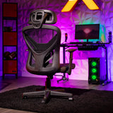 Voyage Mesh PC Gaming Chair, Black  gaming chair  chair  office furniture  office chair