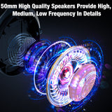 ONIKUMA X10 Gaming Headset with Flexible HD Microphone Dynamic RBG Light  Gaming Headphones for PC Gamer