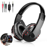 Stereo Gaming Headset For PS5  PS4 Noise Cancelling Over Ear Headphones With Mic Bass Surround Soft Memory Earmuffs For PC