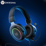 ONIKUMA X10 Gaming Headset with Flexible HD Microphone Dynamic RBG Light  Gaming Headphones for PC Gamer